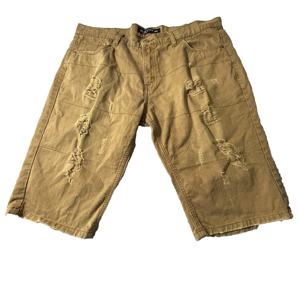 Arketype Sz 40 Distressed Denim‎ Shorts 5 Pocket Design Casual Travel Everyday